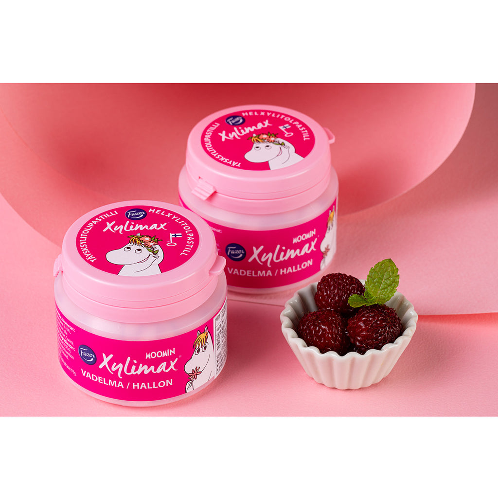 Xylimax Moomin Raspberry pastilles 90 g