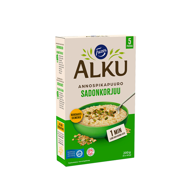Fazer Alku (5x40g) portion porridge  200 g - Fazer Store