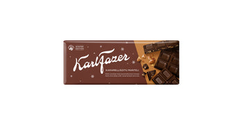 Karl Fazer Caramelized Almond in Dark Chocolate Winter edition tablet 200g - Fazer Store