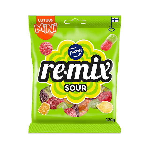 Remix Mini Sour candy bag 120g - Fazer Store