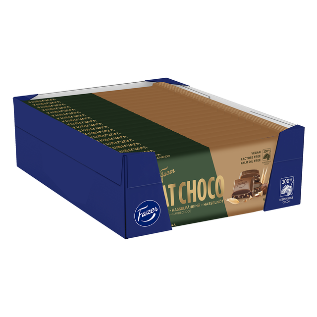 Karl Fazer Oat Choco & hazelnuts 62g - Fazer Store
