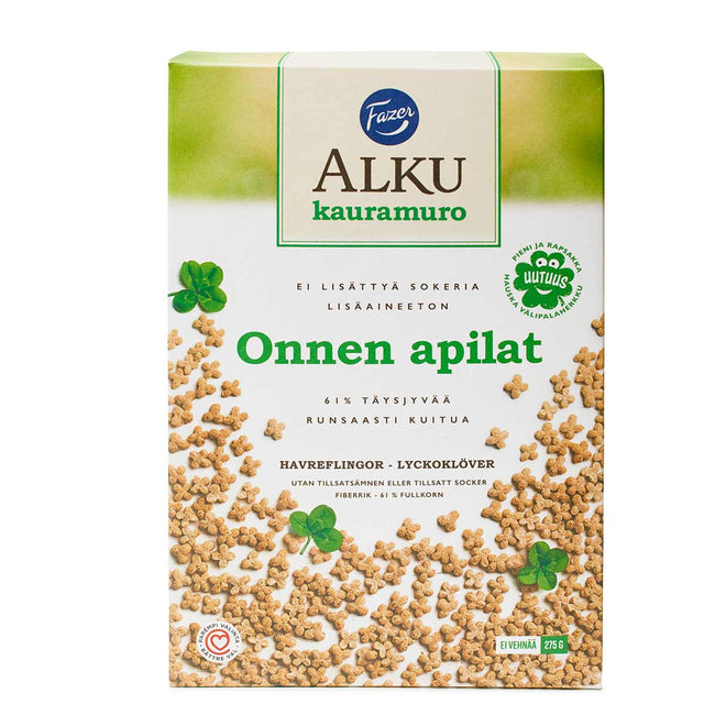 Fazer Alku Lucky Clovers oat cereals 275 g - Fazer Store