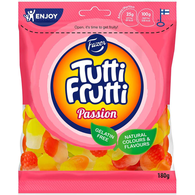 Tutti Frutti Passion 180 g - Fazer Store EN