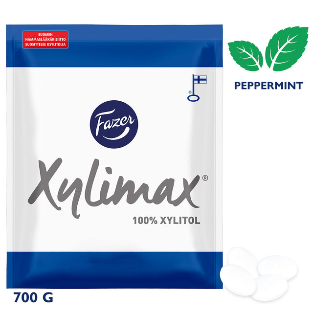 Xylimax Peppermint Full Xylitol Pastilles 700 g - Fazer Store