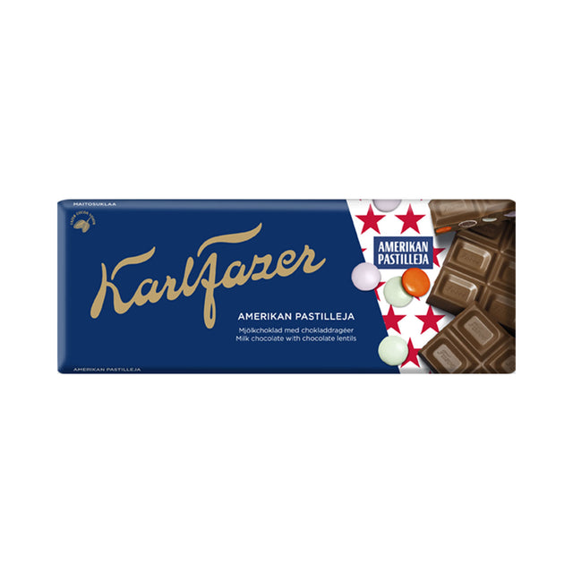 Karl Fazer American lentils chocolate tablet 180 g