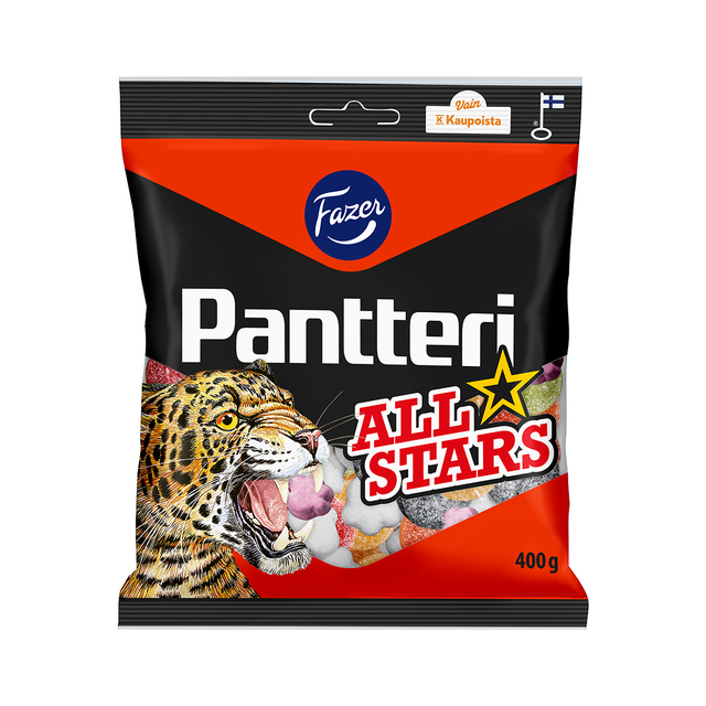 Pantteri All stars candy bag 400g