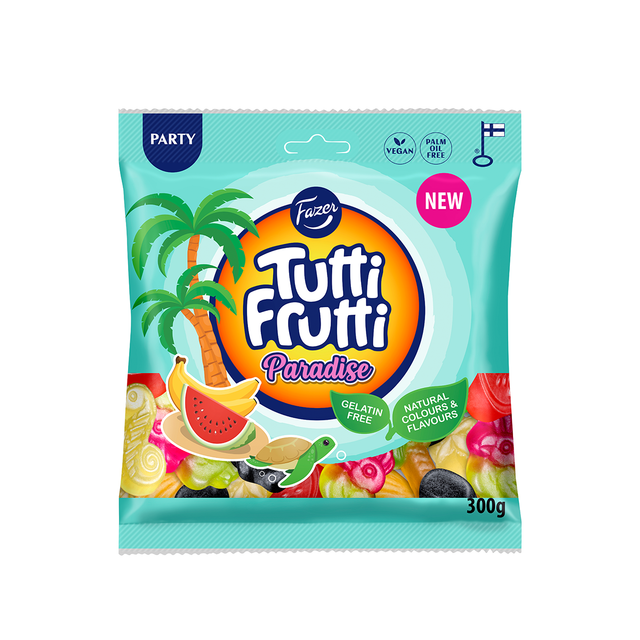 Tutti Frutti Paradise candy bag 300g - Fazer Store