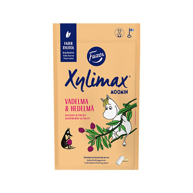 Xylimax Moomin Raspberry & Fruit chewing gum 100 g