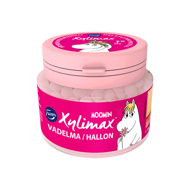 Xylimax Moomin Raspberry pastilles 90 g - Fazer Store