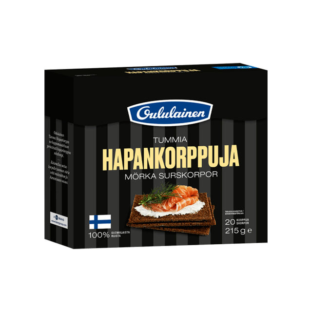Oululainen Dark Crispbread 215 g