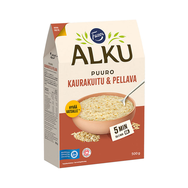 Fazer Alku Oat fibre & linseed porridge 500 g