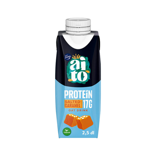 Fazer Aito Protein Oat Drink Salted Caramel 2,5 dl