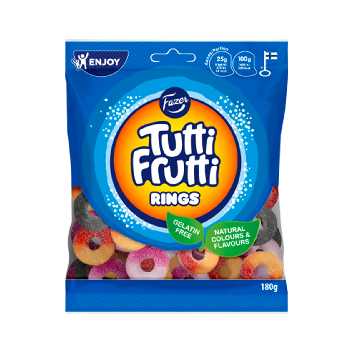 Amazon.com : Fazer Tutti Frutti Rings looseweight Gummy 2