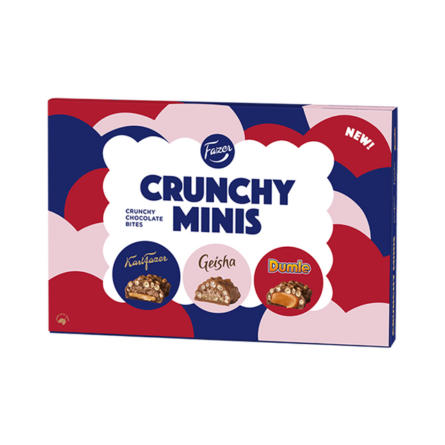 Fazer Crunchy Minis chocolate bites 148g