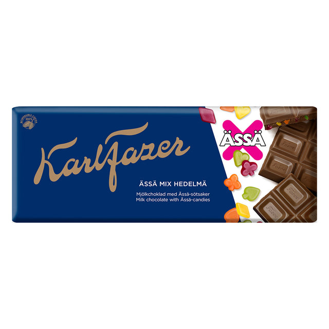 Karl Fazer Ässä Mix Fruit chocolate tablet 200g - Fazer Store