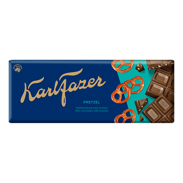 Karl Fazer Pretzel chocolate tablet 180 g - Fazer Store