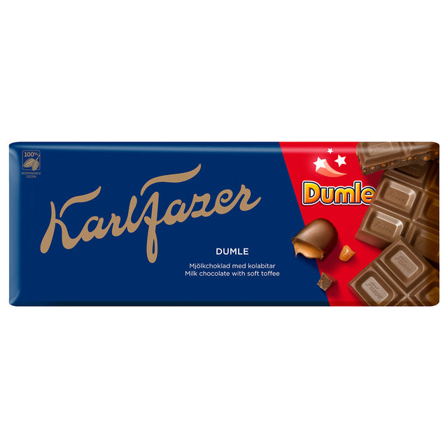 Karl Fazer Dumle chocolate tablet 180 g - Fazer Store