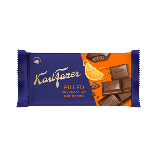 Karl Fazer Filled Orange tablet 121g
