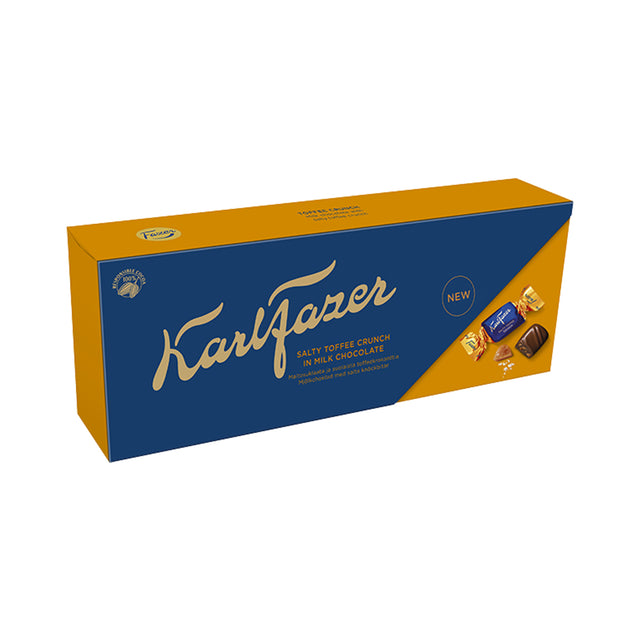 Karl Fazer Salty Toffee Crunch chocolate pralines 250g