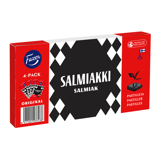 Salmiakki 4-pack 160g pastilles - Fazer Store