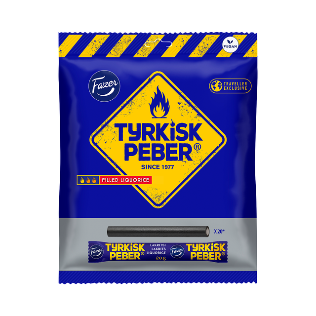 Tyrkisk Peber Liquorice sticks 420 g - Fazer Store