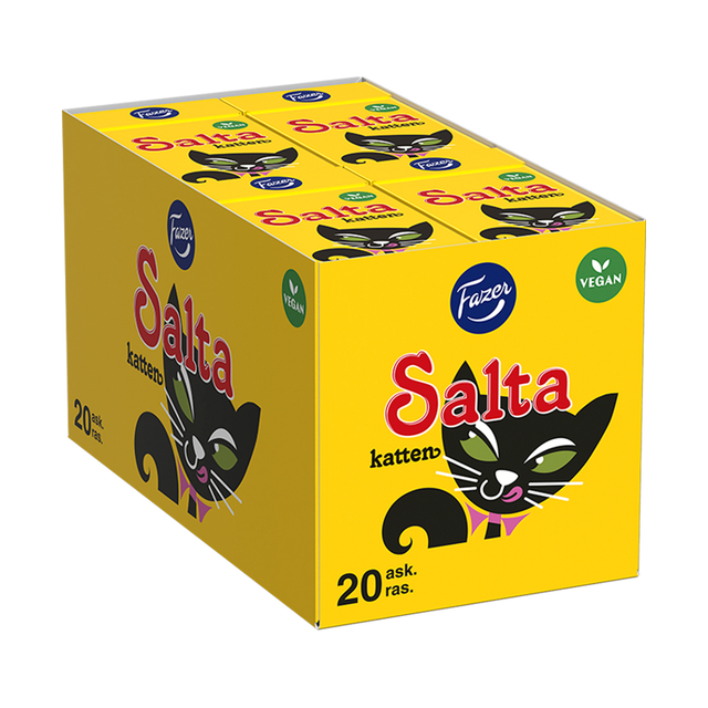 Salta Katten salty liquorice pastille 38g - Fazer Store