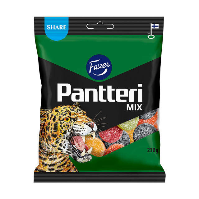 Pantteri Mix candy bag 230g - Fazer Store