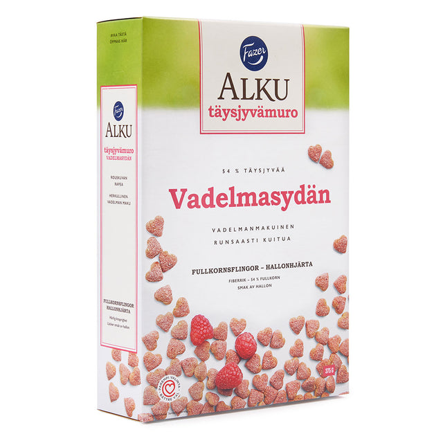 Fazer Alku Raspberry heart cereal 375 g - Fazer Store