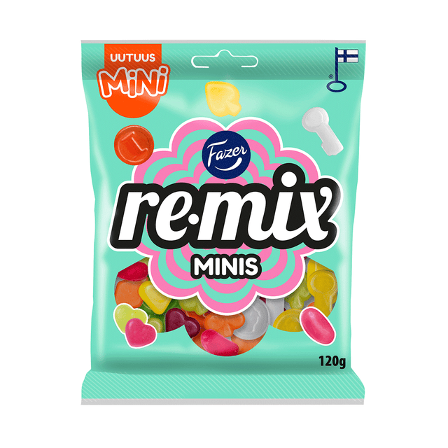 Remix Mini Minis candy bag 120g - Fazer Store