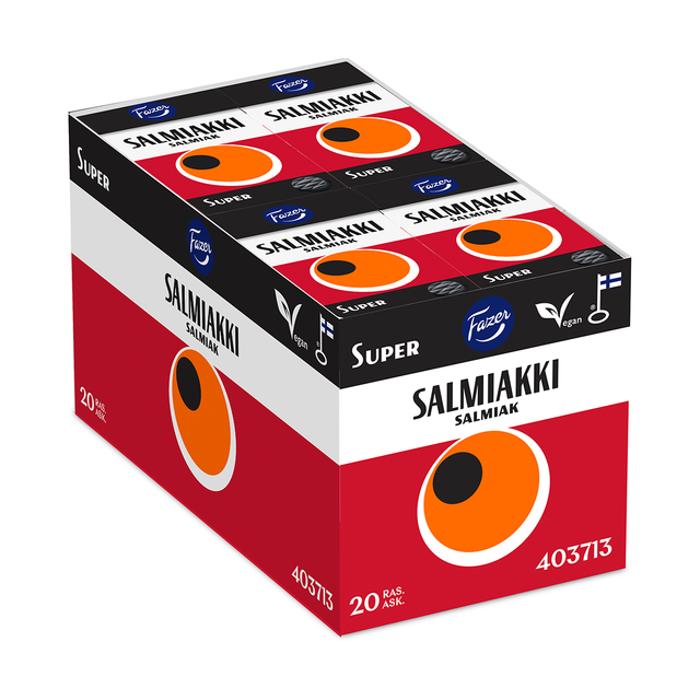 Super Salmiakki pastilles 38 g - Fazer Store
