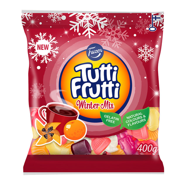 Tutti Frutti Winter Mix candy bag 400g - Fazer Store