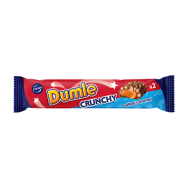 Dumle Crunchy Salted Caramel chocolate countline 55g - Fazer Store