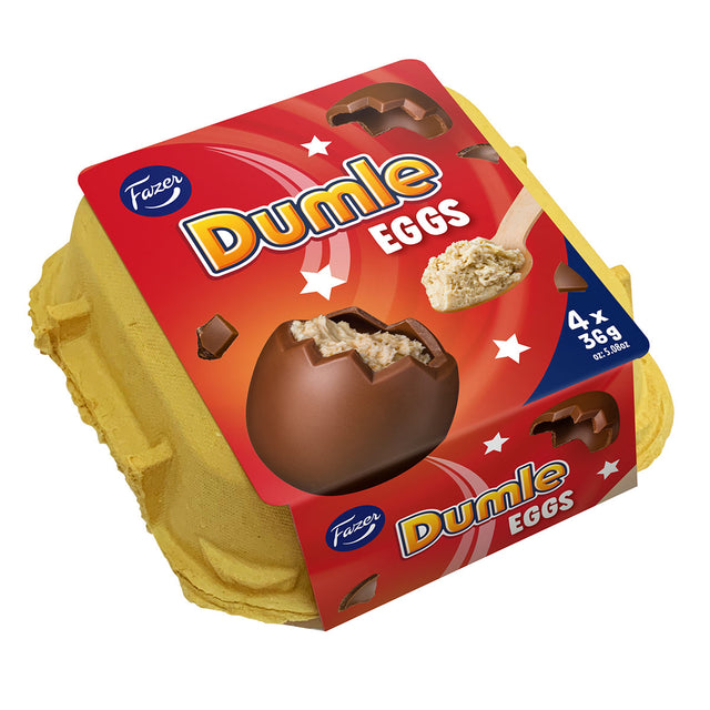 Dumle Mousse egg 4-pack 144g - Fazer Store