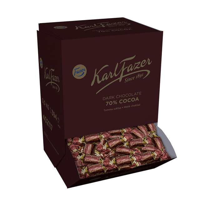 Karl Fazer 70 % Dark Chocolate Pralines 3 kg - Fazer Store EN