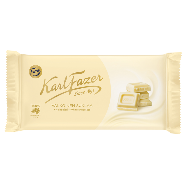 Karl Fazer White chocolate 131 g - Fazer Candy Store