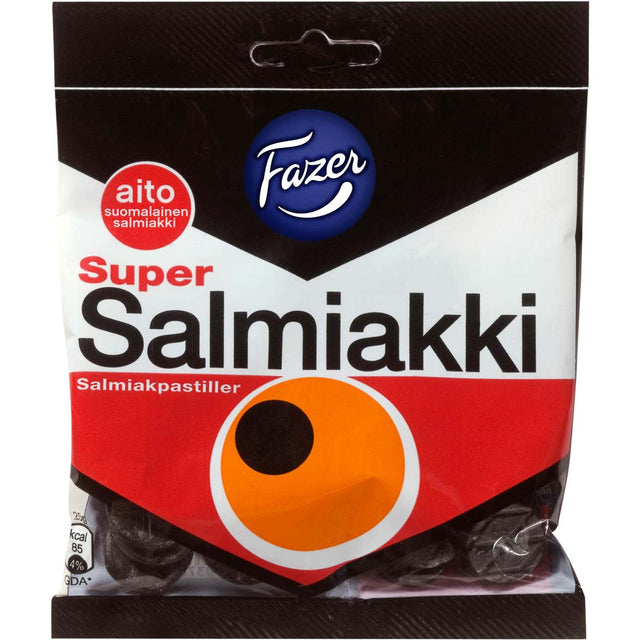 Super Salmiakki Salmiak 80 g - Fazer Store EN
