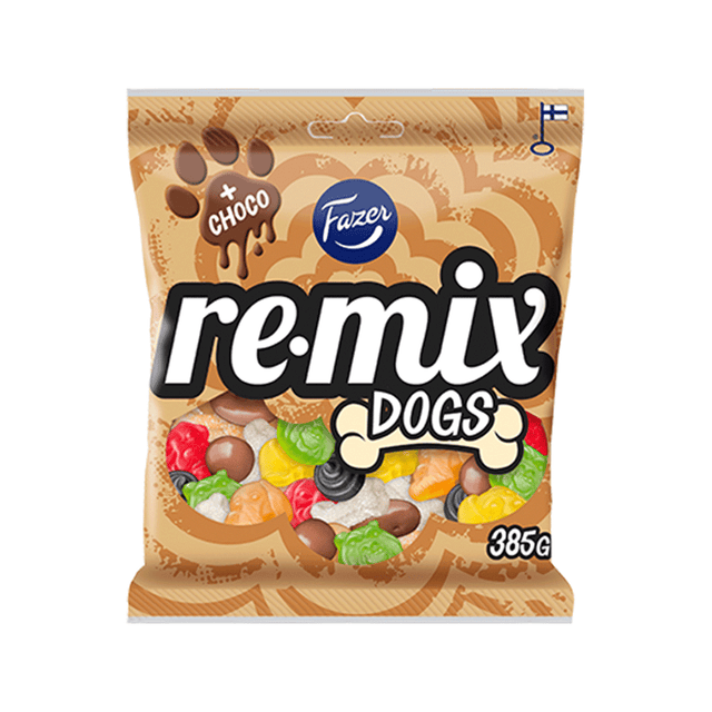 Remix Dogs candy bag 385g - Fazer Store