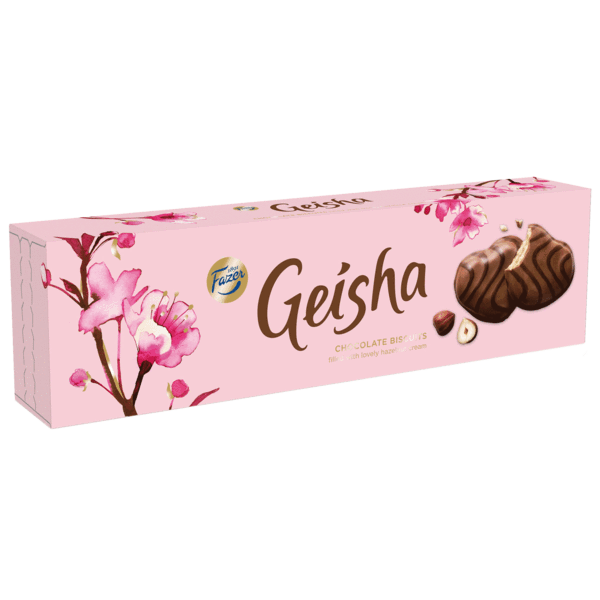 Geisha Chocolate biscuits with hazelnut cream 100 g - Fazer Store EN