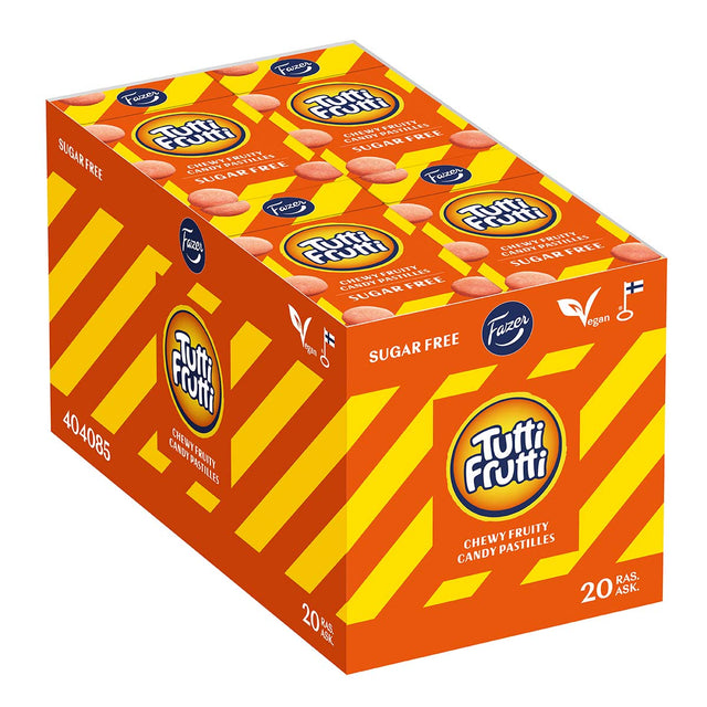 Tutti Frutti sugar free pastille 40 g box - Fazer Store