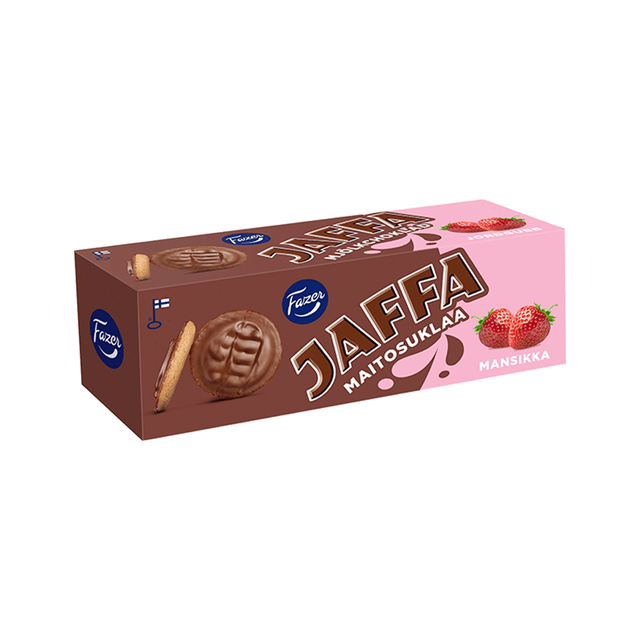 Jaffa Milk chocolate Strawberry 150g - Fazer Store