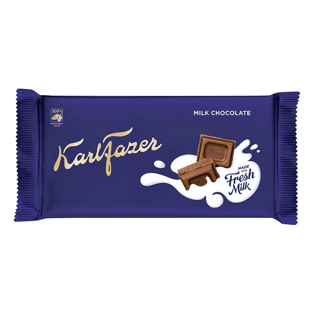 Karl Fazer milk chocolate tablet 145 g - Fazer Store