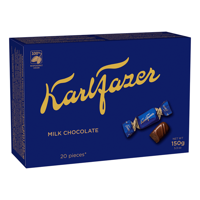 Karl Fazer milk chocolates 150g box - Fazer Store
