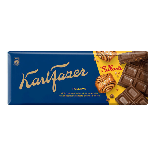 Karl Fazer Cinnamon bun chocolate tablet 185g - Fazer Store