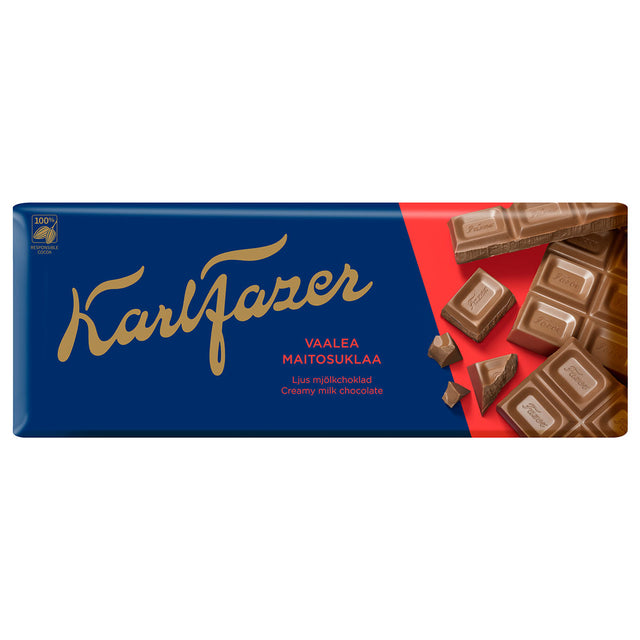 Karl Fazer Creamy milk chocolate 200 g - Fazer Store EN