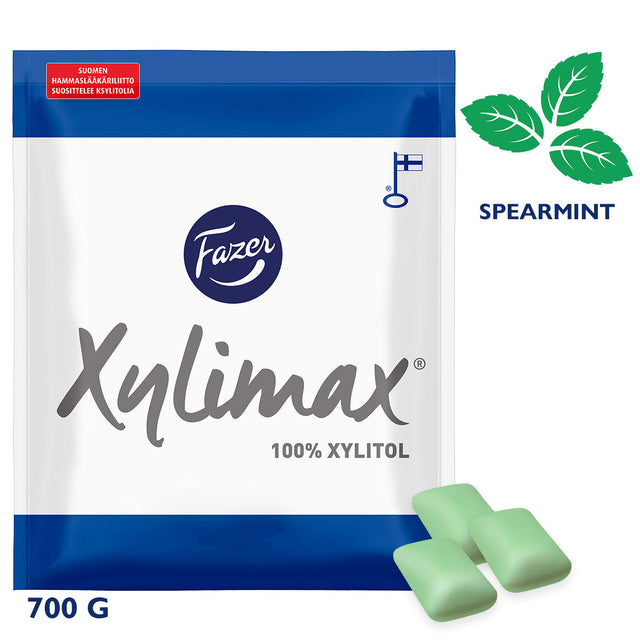 Xylimax Spearmint Full Xylitol Chewing Gum 700 g - Fazer Store