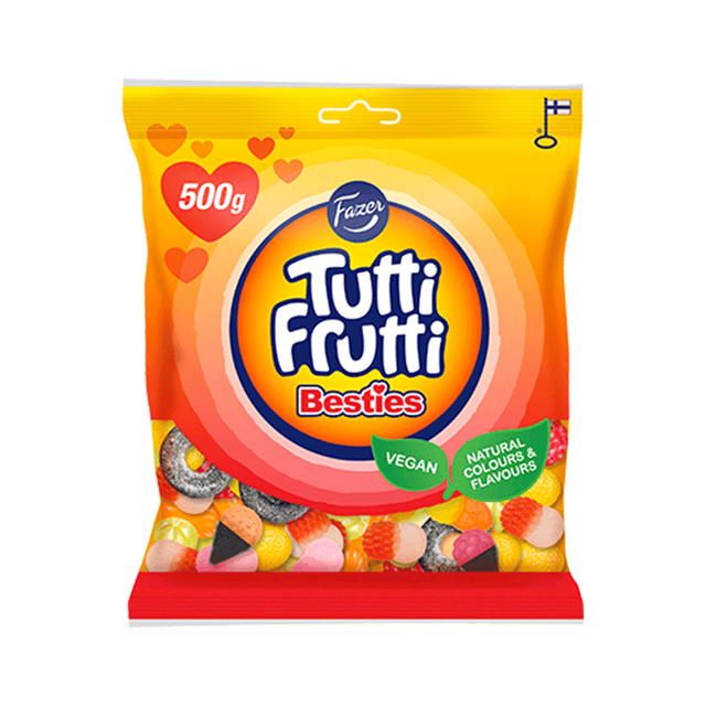 Tutti Frutti Besties mixed candy bag 500g - Fazer Store