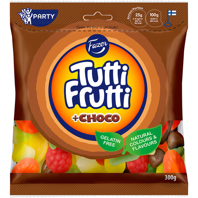 Tutti Frutti +Choco 300 g sweets - Fazer Store EN